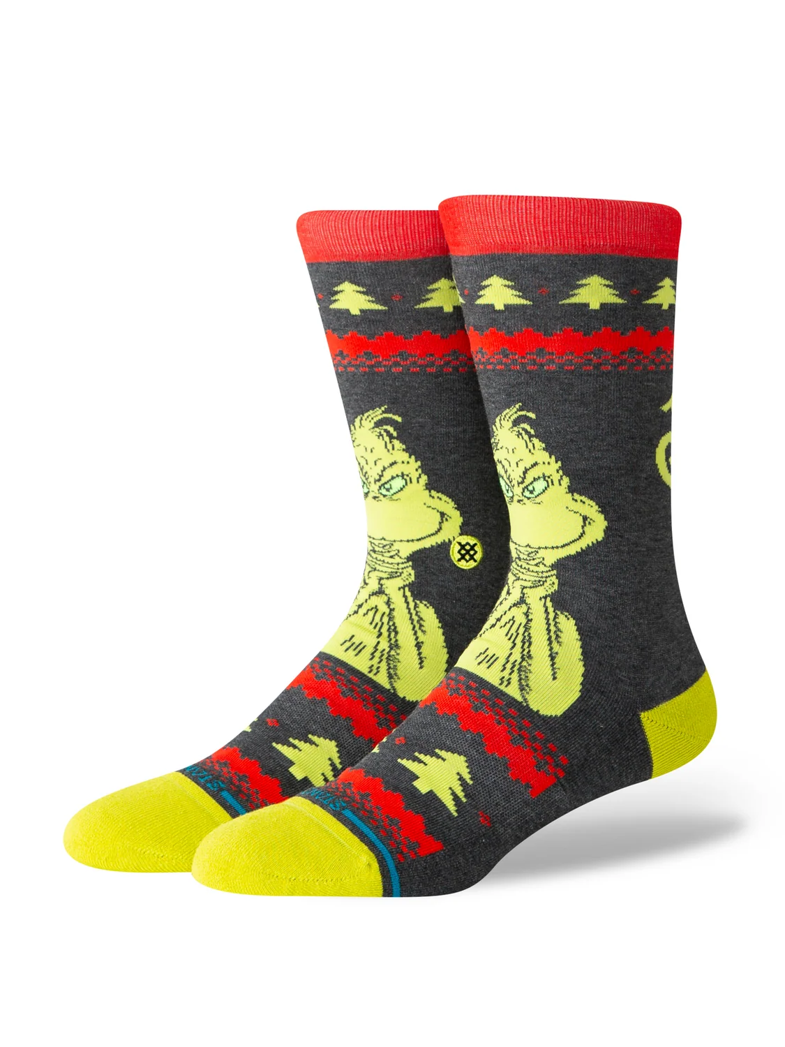 Stance Grinch Sweater Crew Black Socks