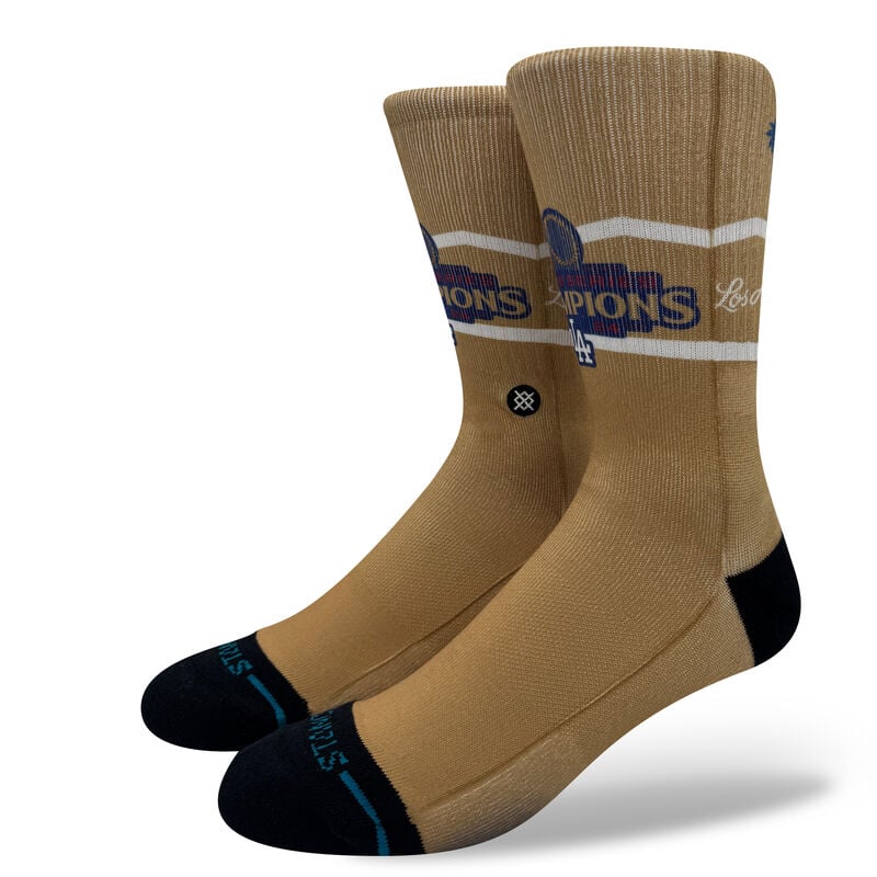 Stance Los Angeles Dodgers World Series 2024 LA Gold Poly Crew Socks