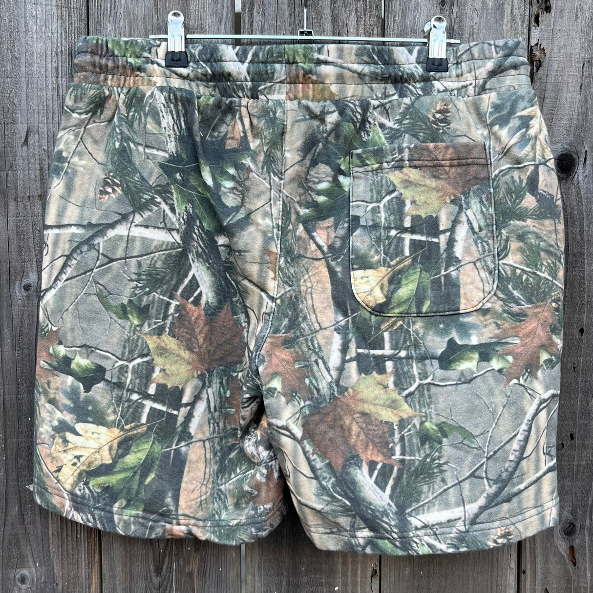 Long Beach Skate Co LBS Long Side Vintage Wood Camo Volley Short