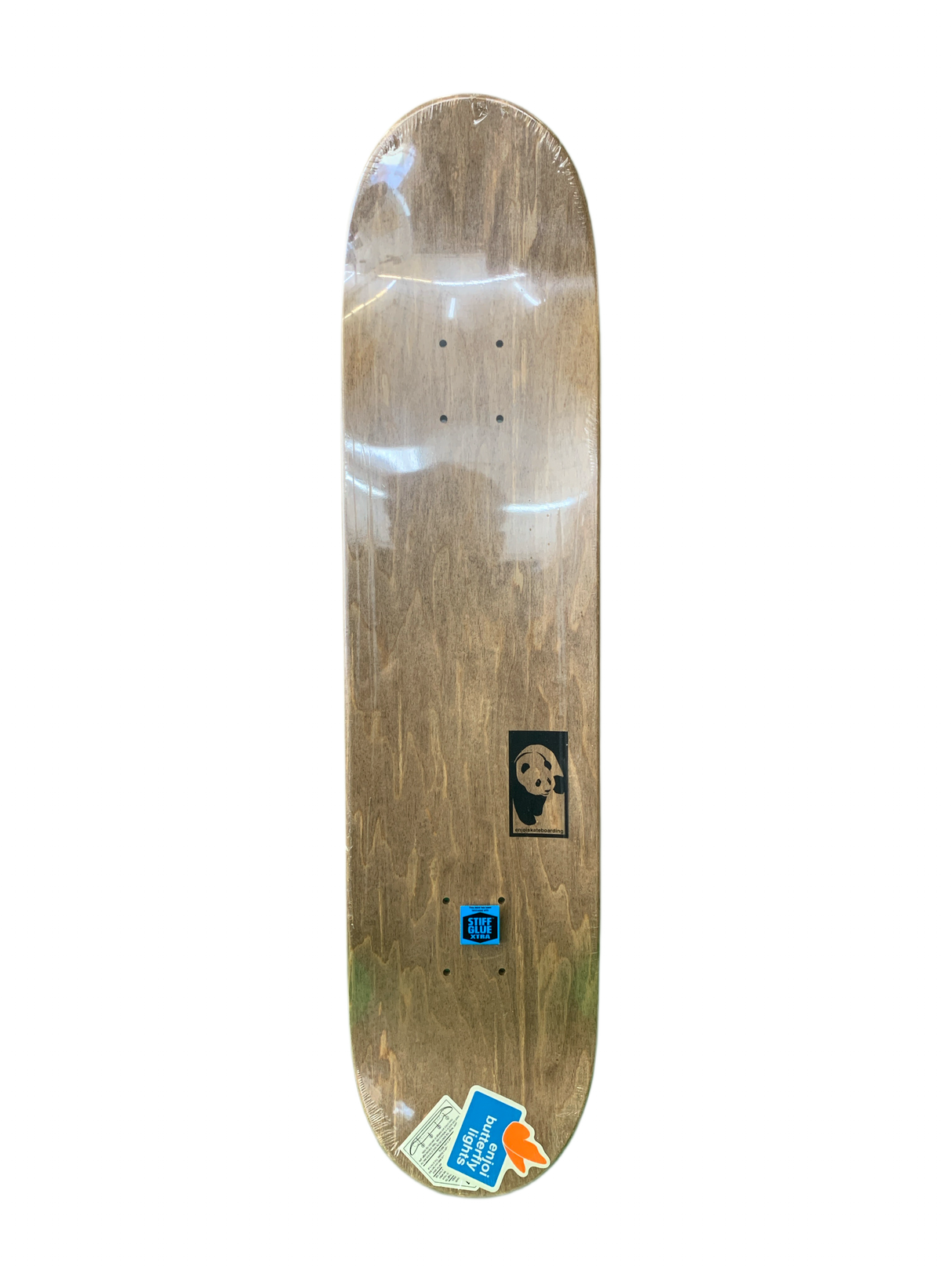 Enjoi Jerry Hsu Panda Minimal Signature Gray 7.5" Classic Skateboard Deck