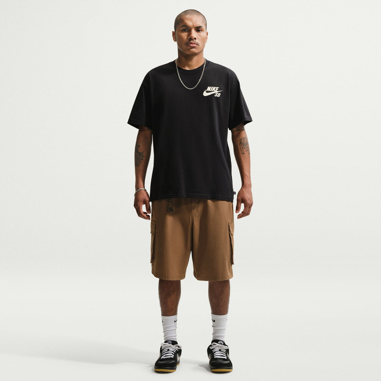 Nike SB Chest Icon Logo Black / Coconut Milk S/s Shirt