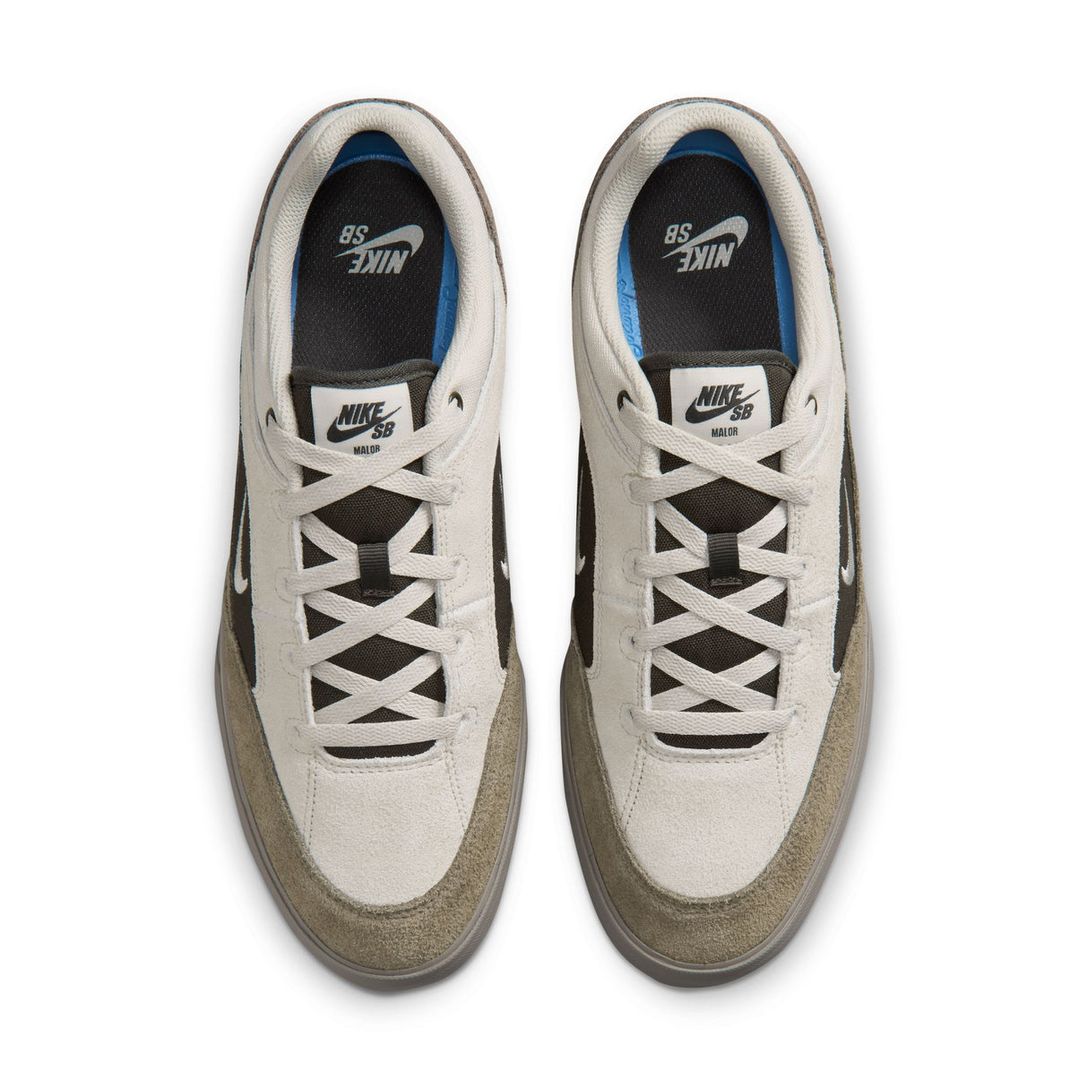 Nike SB Malor Light Bone/Light Bone-Light Army Skate Shoes (FV6064-013)