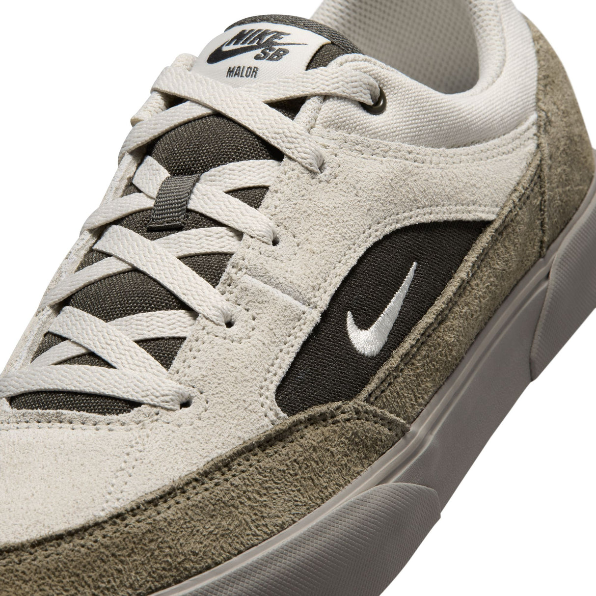 Nike SB Malor Light Bone/Light Bone-Light Army Skate Shoes (FV6064-013)