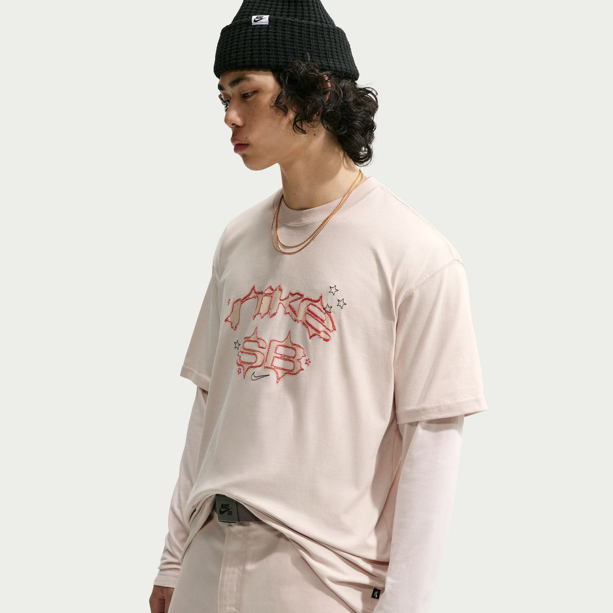 Nike SB Gothic Logo Light Orewood Brown S/s Shirt