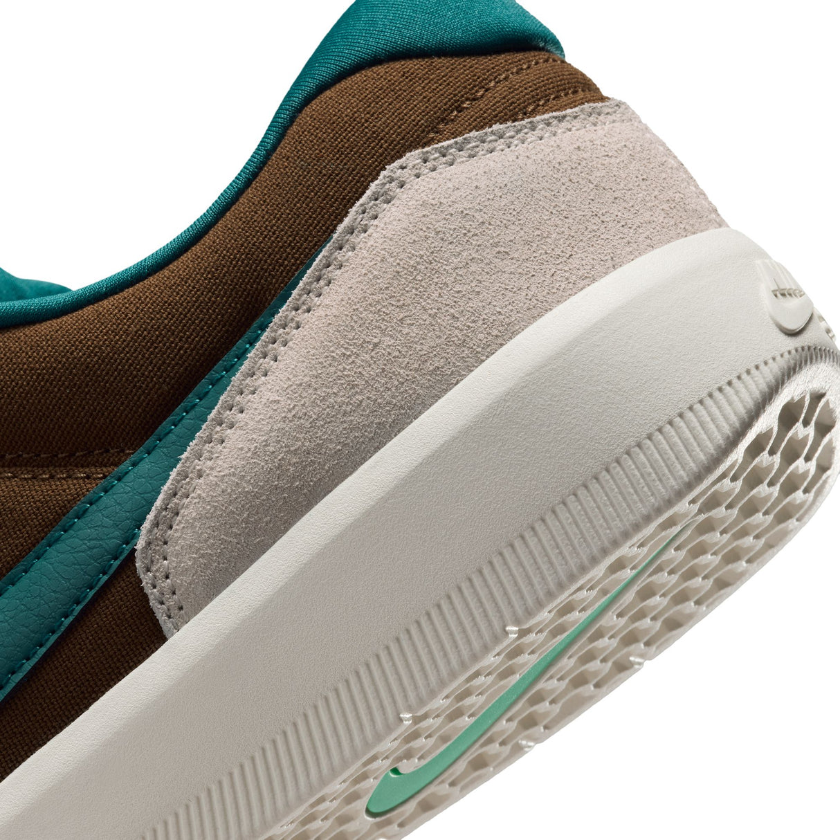 Nike SB Force 58 Mosswood Brown/Geode Teal/Lt Orewood Brown Skate Shoes (IQ8398-201)