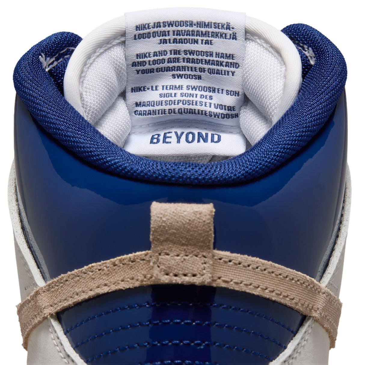 Nike SB Dunk High Pro x Beyond Store White / Ivory - Sand Dune - Blue Void Shoes (Read Description)