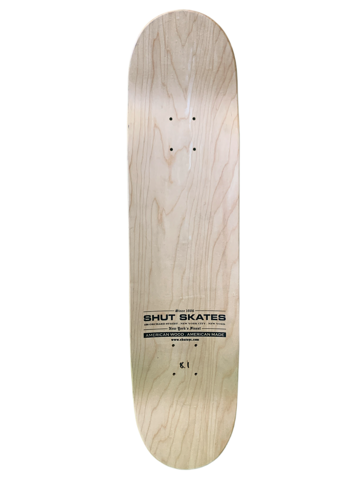 Shut Name Team Logo 8" Classic Skateboard Deck