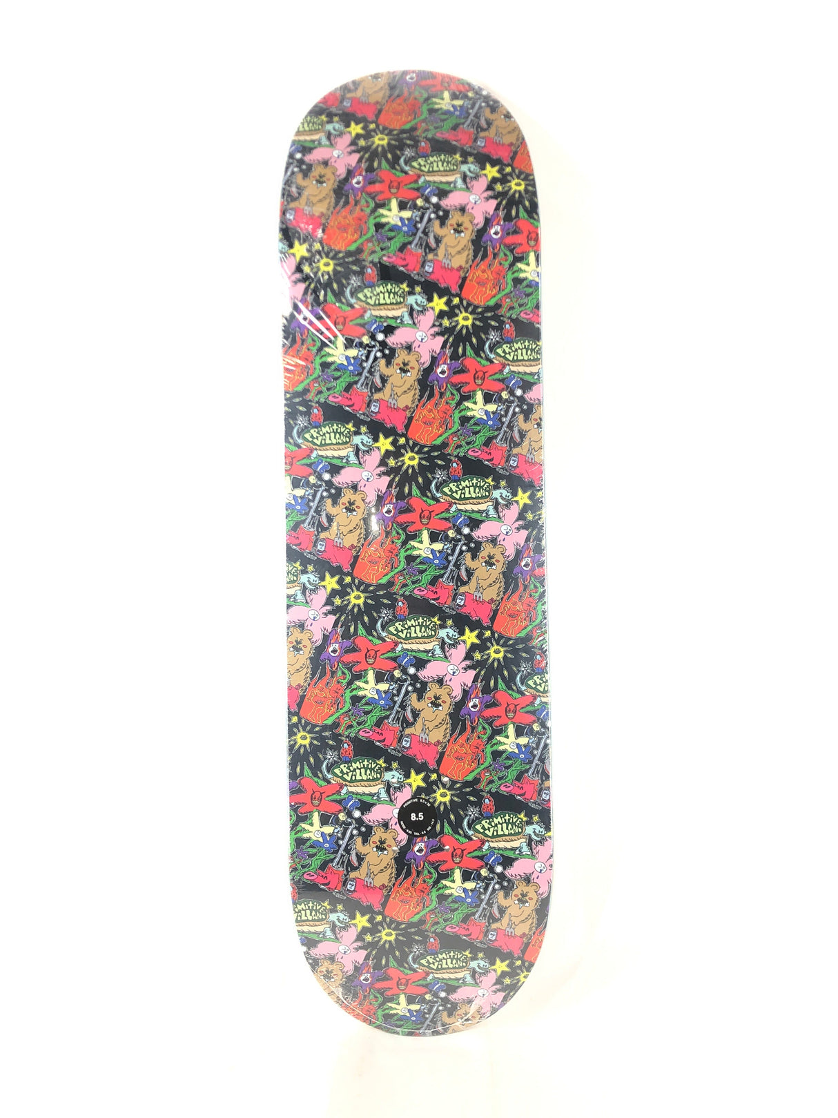 Primitive Franky Villani Sketchy Blue Size 8.5 Skateboard Deck
