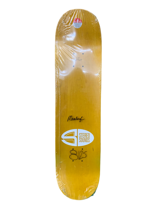 Stereo Countdown Yellow/Green 8.125" Classic Skateboard Deck