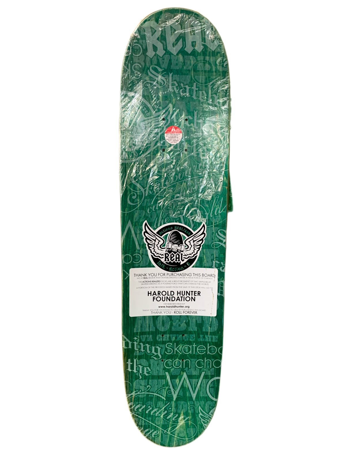 Real Harold Hunter Foundation Actions Realized 8" Classic Skateboard Deck