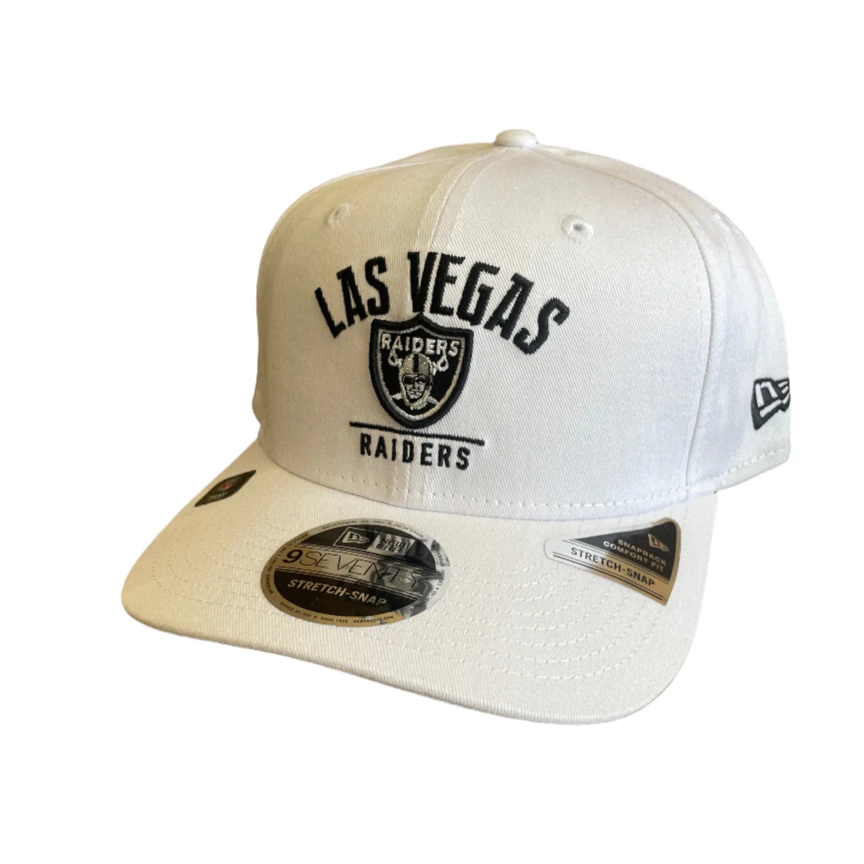 New Era Las Vegas Raiders White 9Seventy Stretch Snapback Hat