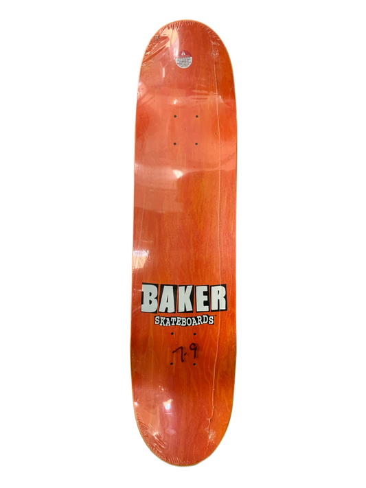 Baker Dustin Dollin Skull Pool Black 7.9" Classic Skateboard Deck