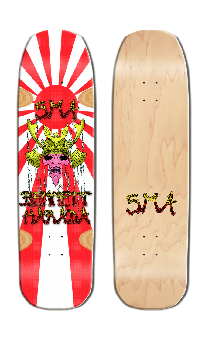 Santa Monica Airlines Series 4 Bennett Harada SmartTech Laminate Natural / White 9" Skateboard Deck