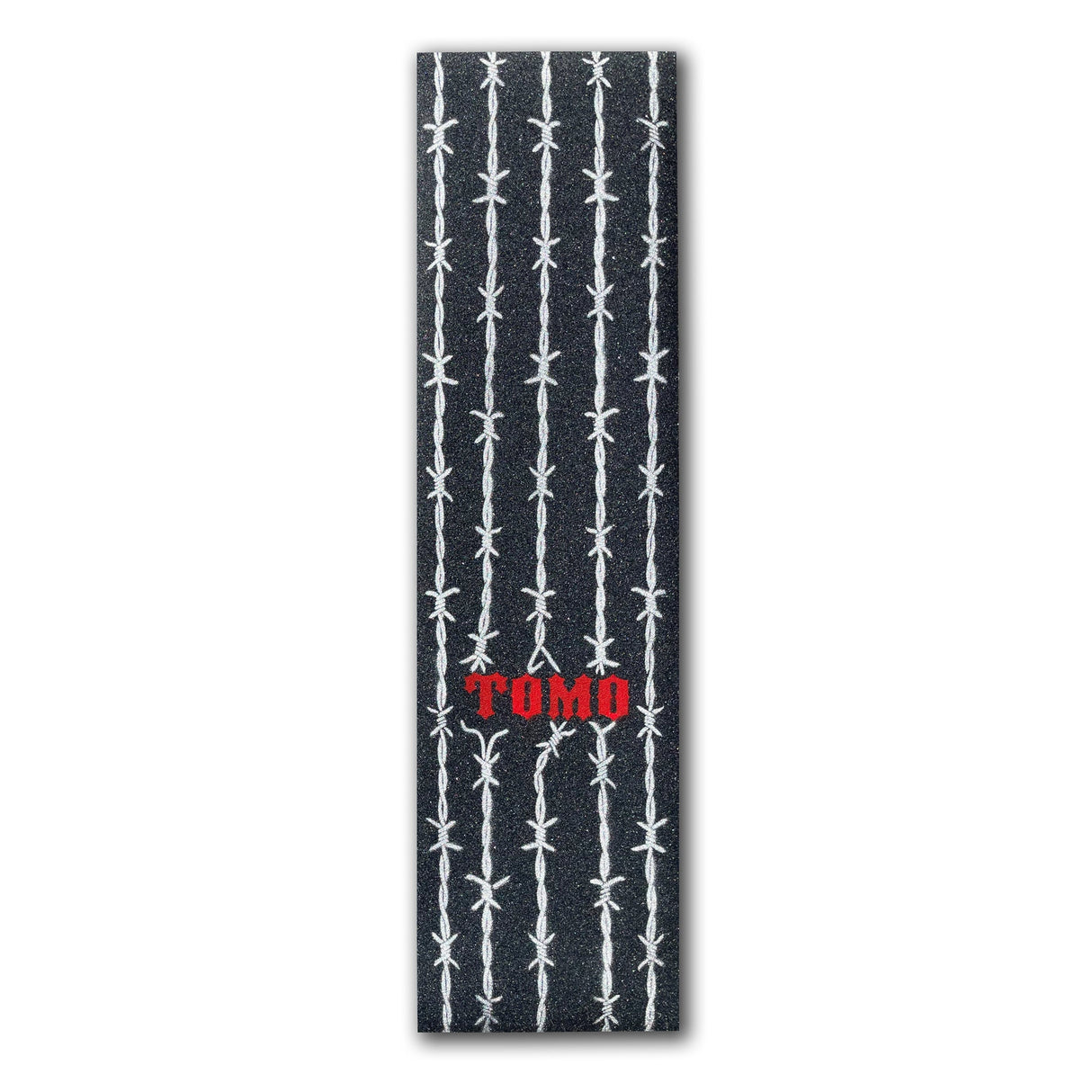Tomo Barbed Wire - Metallic Silver Graphic Griptape