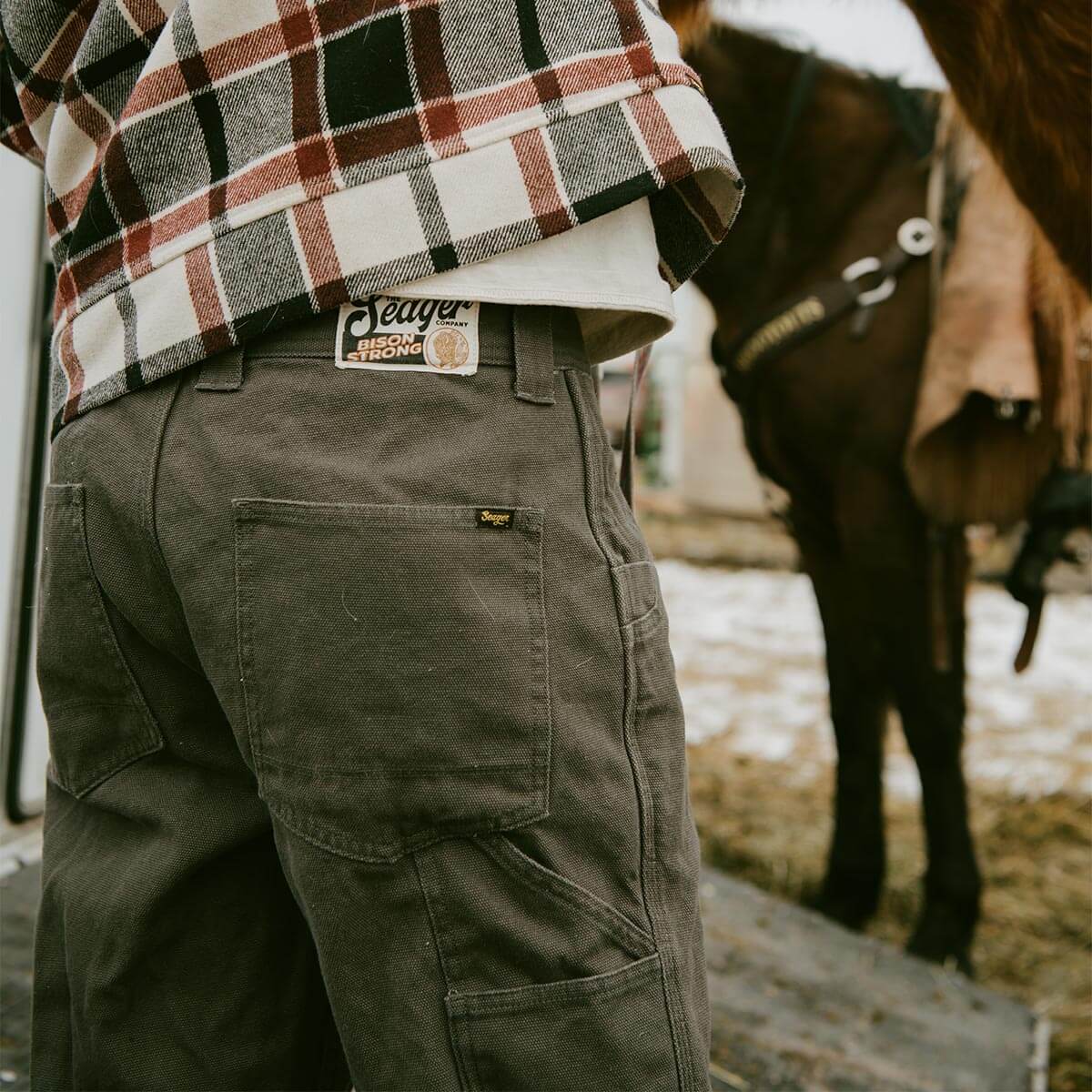 Seager Bison Canvas Darkwood Pants