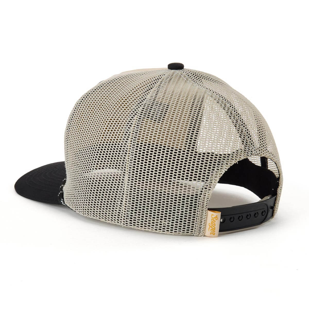 Seager Branded Black/White Trucker Snapback Hat