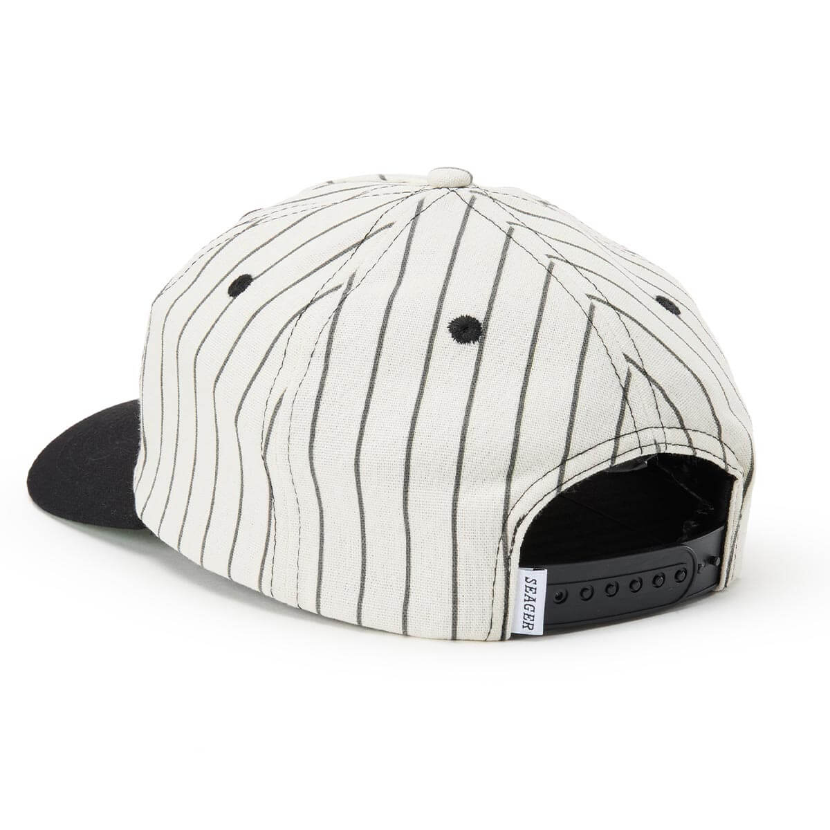 Seager Bronx Hemp Black/White Snapback Hat