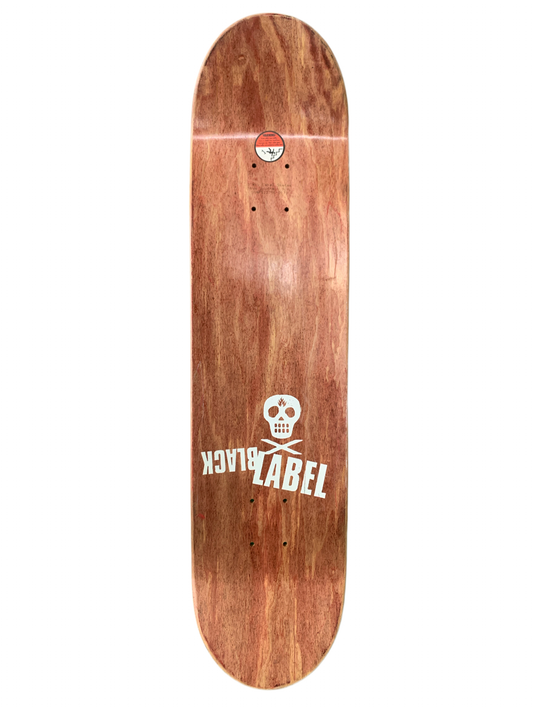 Black Label 2004 Team Let Them Die Skull Red/Black 7.9" Classic Skateboard Deck