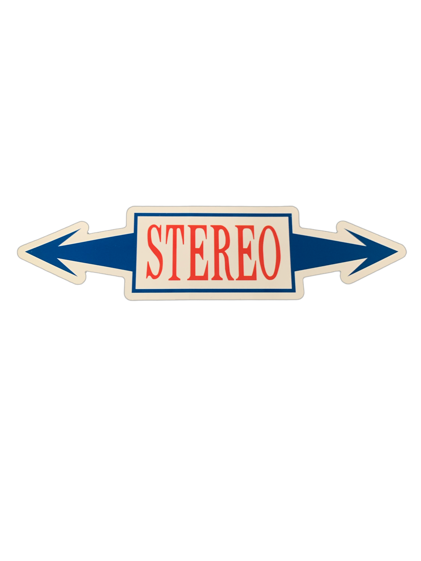Stereo Arrows Sticker 6" x 1.75"