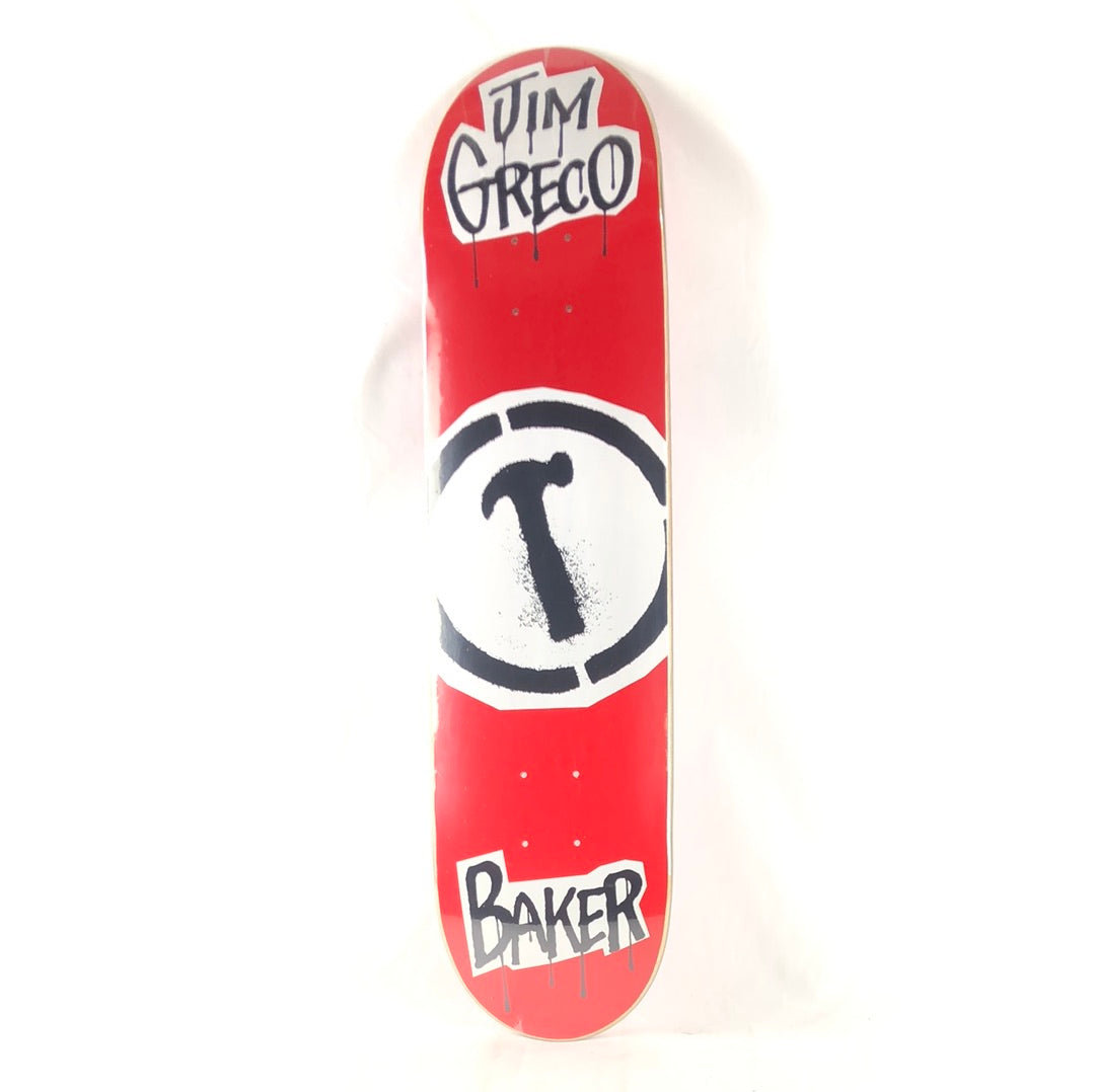 Baker Jim Greco Hammer Logo Red Size 7.625" Skateboard Deck