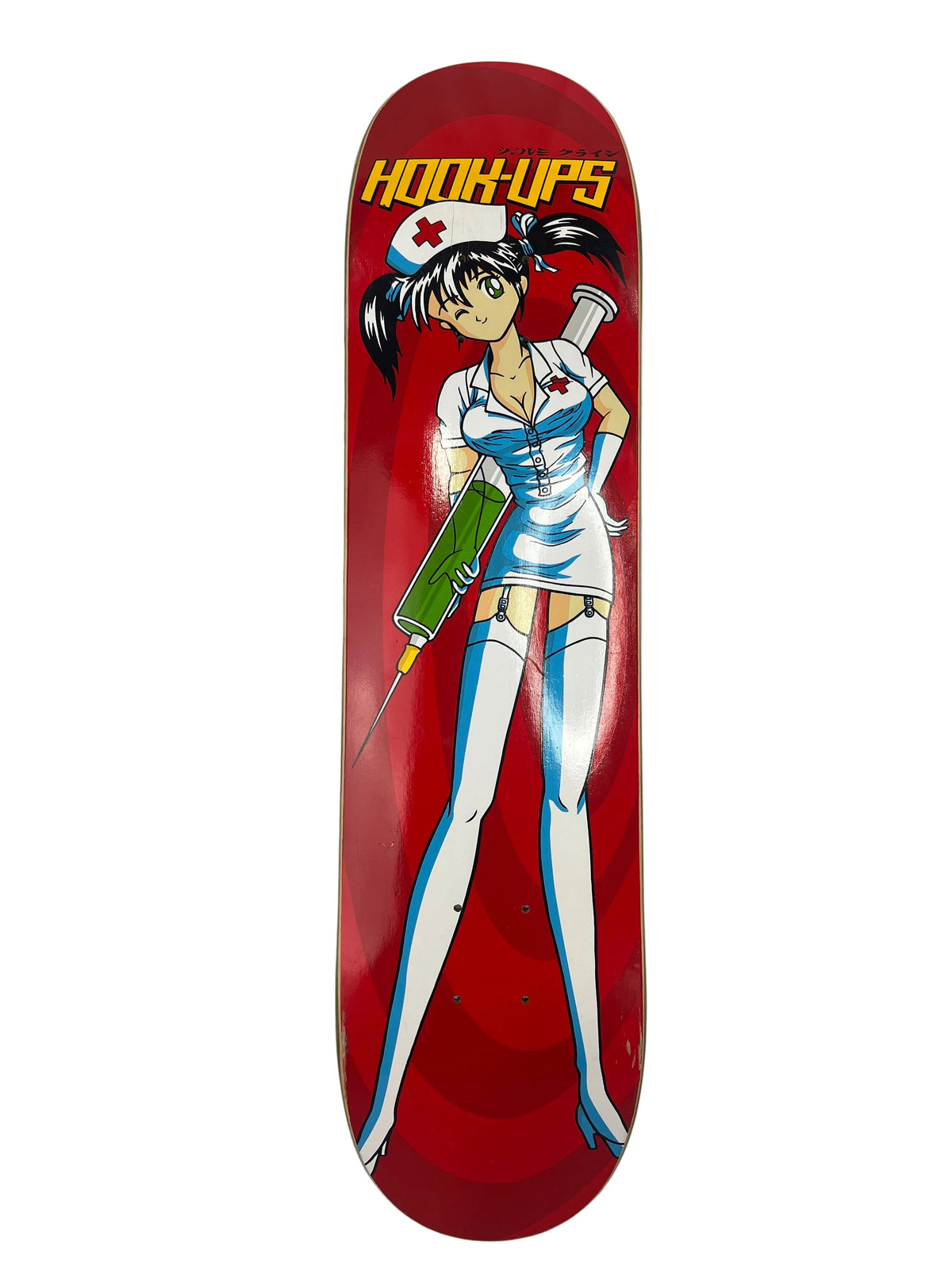 Hook-Ups Nurse Girl Kandy Original Red Size 7.5" Vintage NOS Deck 1999