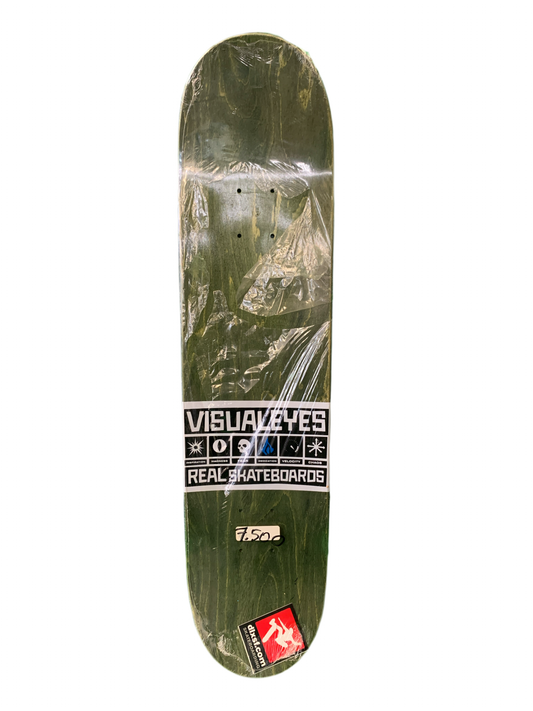 Real Keith Hufnagel Visualeyes 7.5" Classic Skateboard Deck