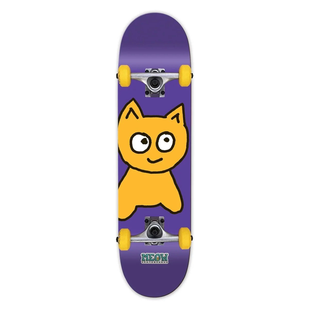 Meow Big Cat Purple 8.25" Skateboard Complete