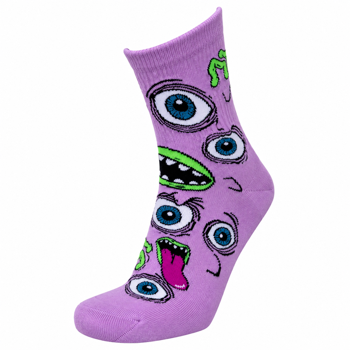 Heroin Mutant Purple Crew Socks