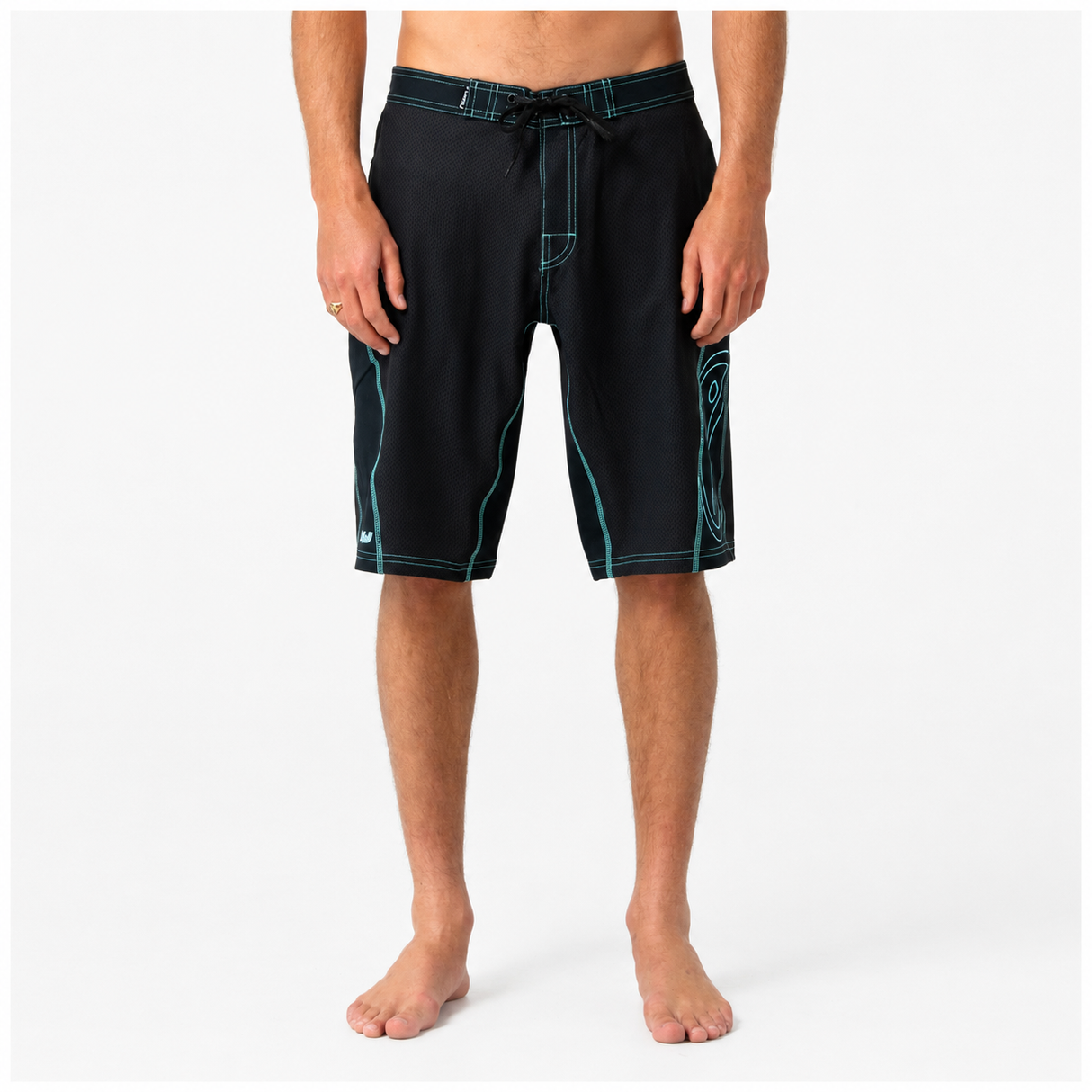 Rusty Hydro-Surge Black Boardshort