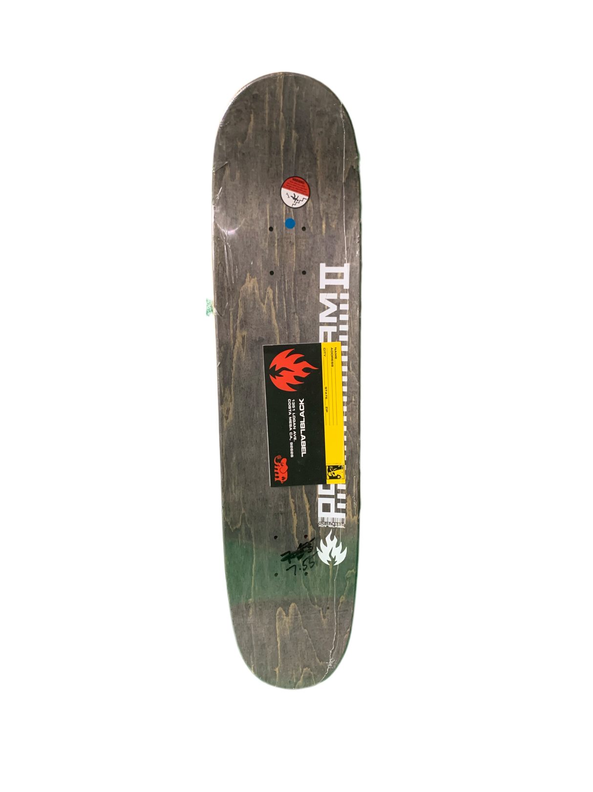 Black Label Ragdoll After Midnight Series 2004 7.5" Classic Skateboard Deck