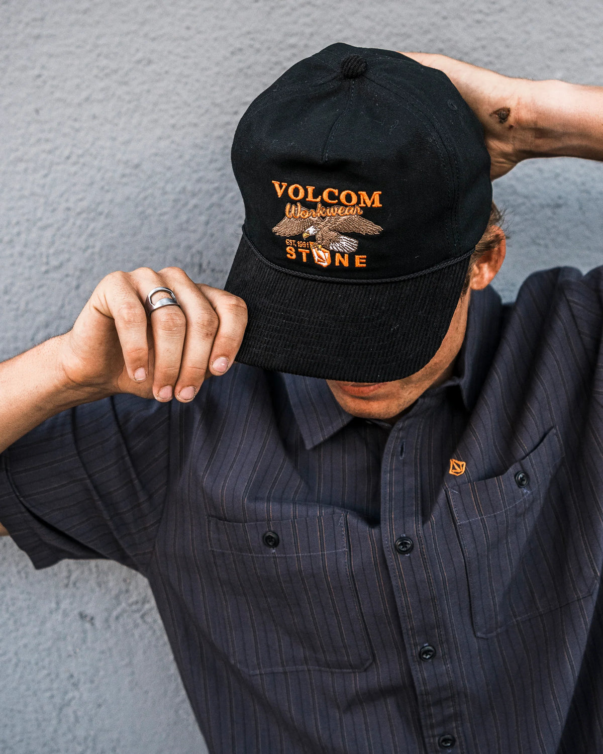 Volcom Stone Talon Workwear Black Hat