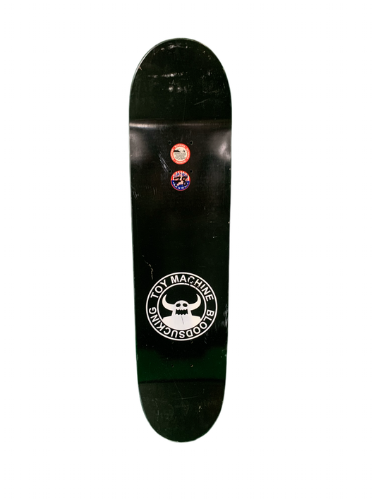 Toy Machine Blood Font Logo Black/White 7.8" Classic Skateboard Deck