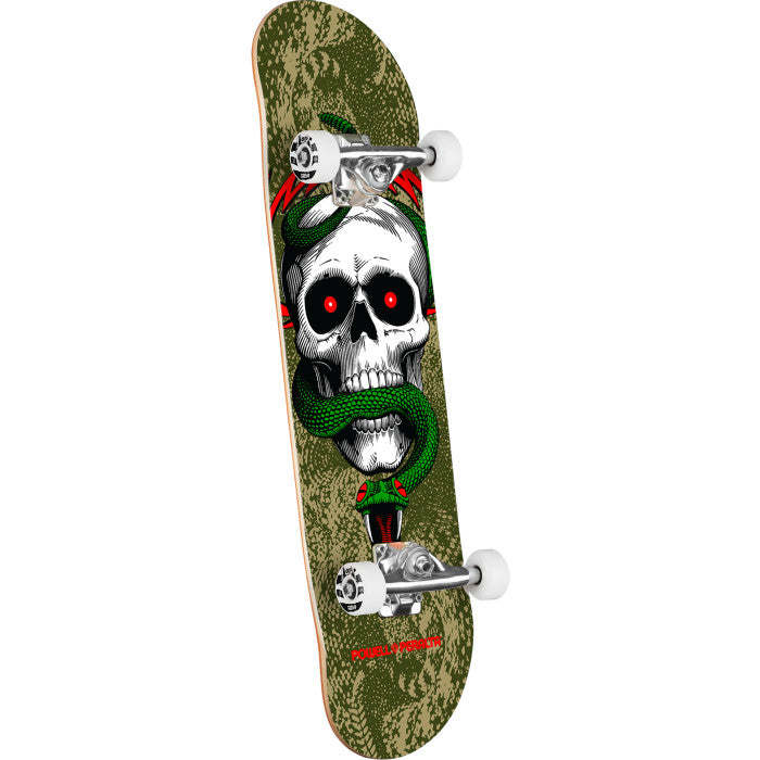 Powell Peralta McGill Skull & Snake Birch Olive/Metallic Gold 8.25" Skateboard Complete