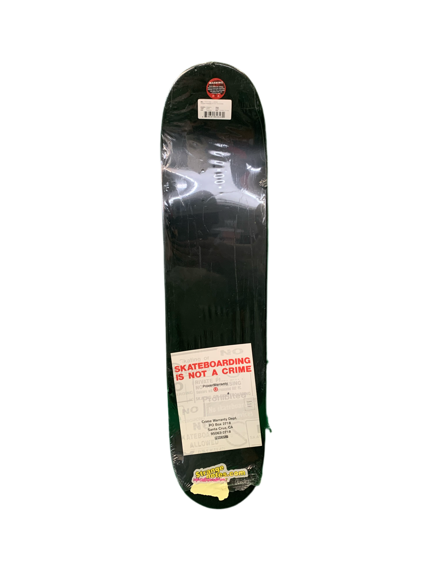 Santa Cruz Skateboarding Is Not A Crime Stoppers Powerlyte 7.6" Classic Skateboard Deck