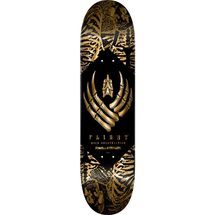 Powell Peralta Skeleton Gold Foil Flight 8.63" K26 Skateboard Deck