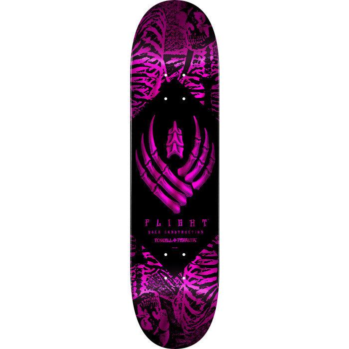 Powell Peralta Skeleton Foil Pink Flight 8" Skateboard Deck