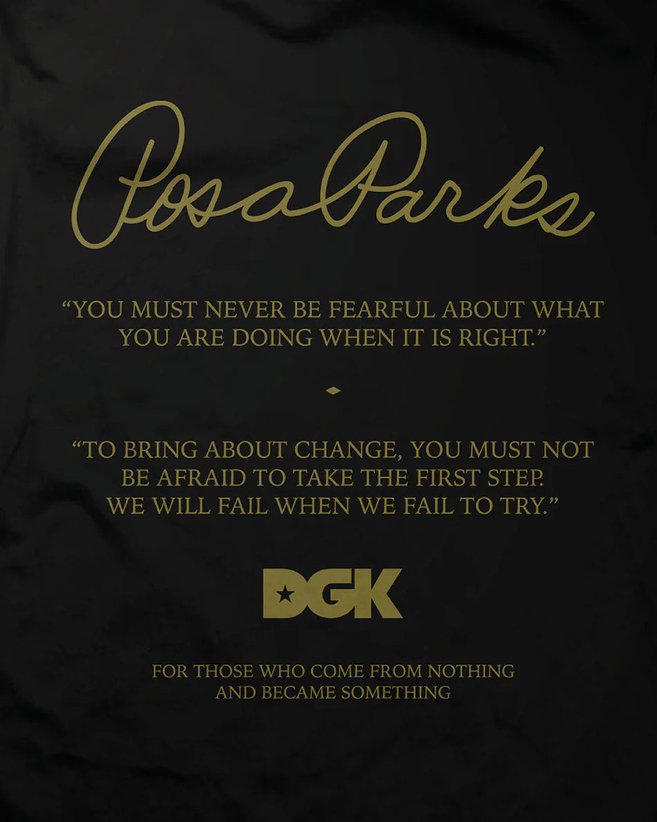 DGK Rosa Parks Black S/s Shirt