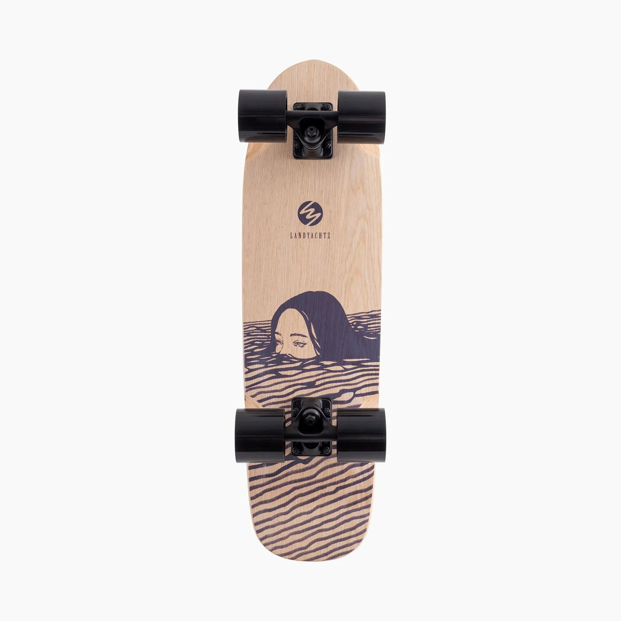 Landyachtz Dinghy Classic Fender Midnight Dip Cruiser Complete Skateboard