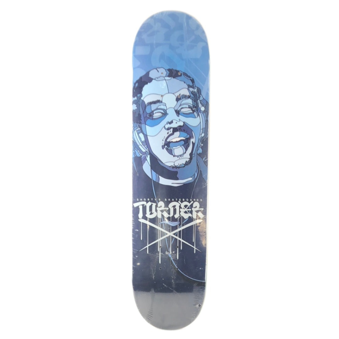 Shorty's Brandon Turner Portrait Graphic Navy Size 7.5" Skateboard Deck