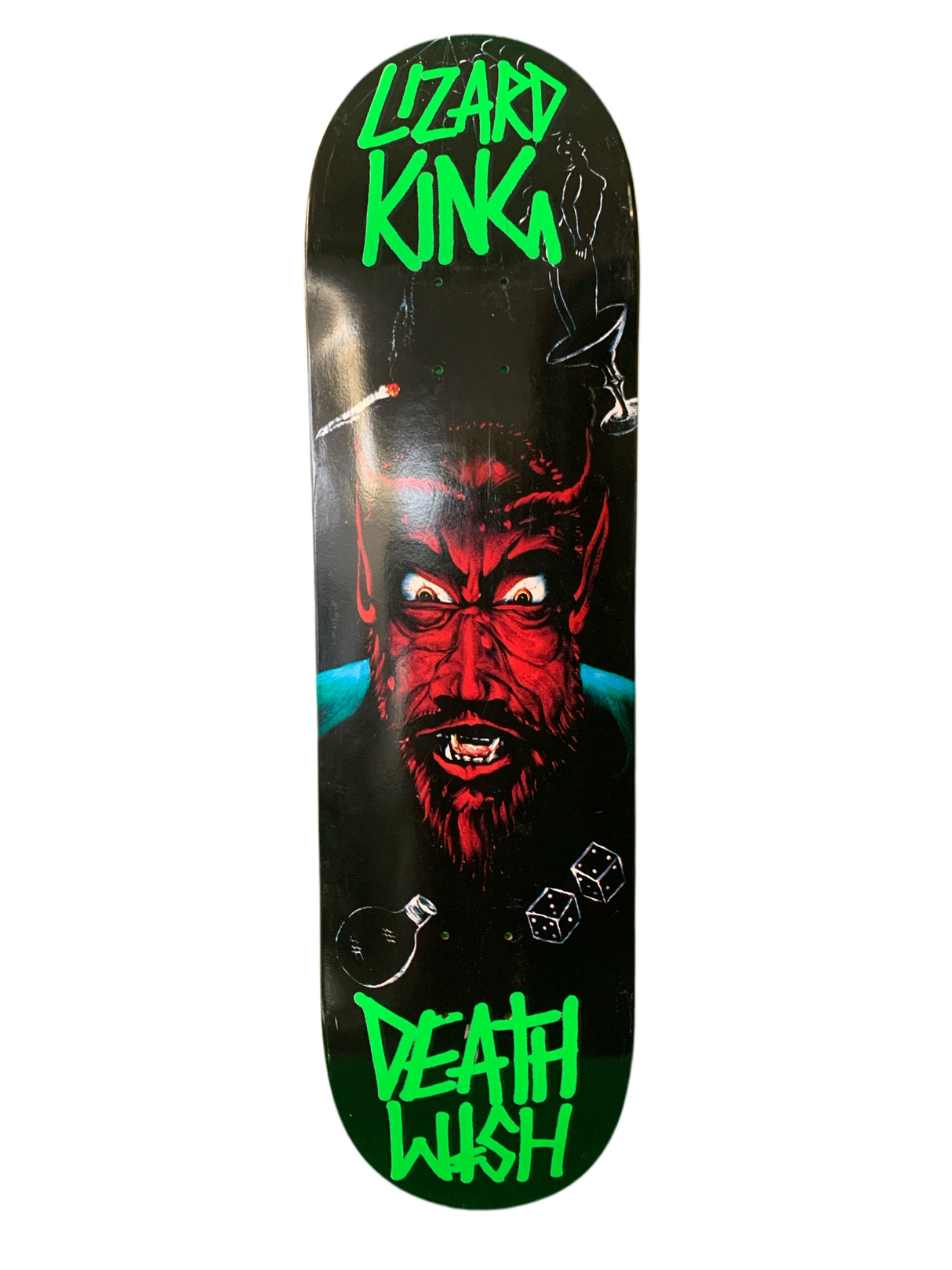 Deathwish Lizard King White Devil 8.25” Classic Skateboard Deck