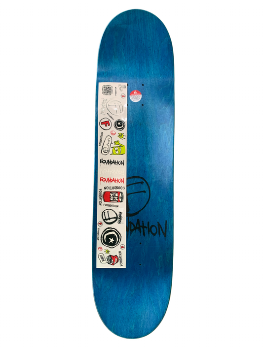 Foundation Angel Ramirez Brass Knuckles Green 8.25" Classic Skateboard Deck