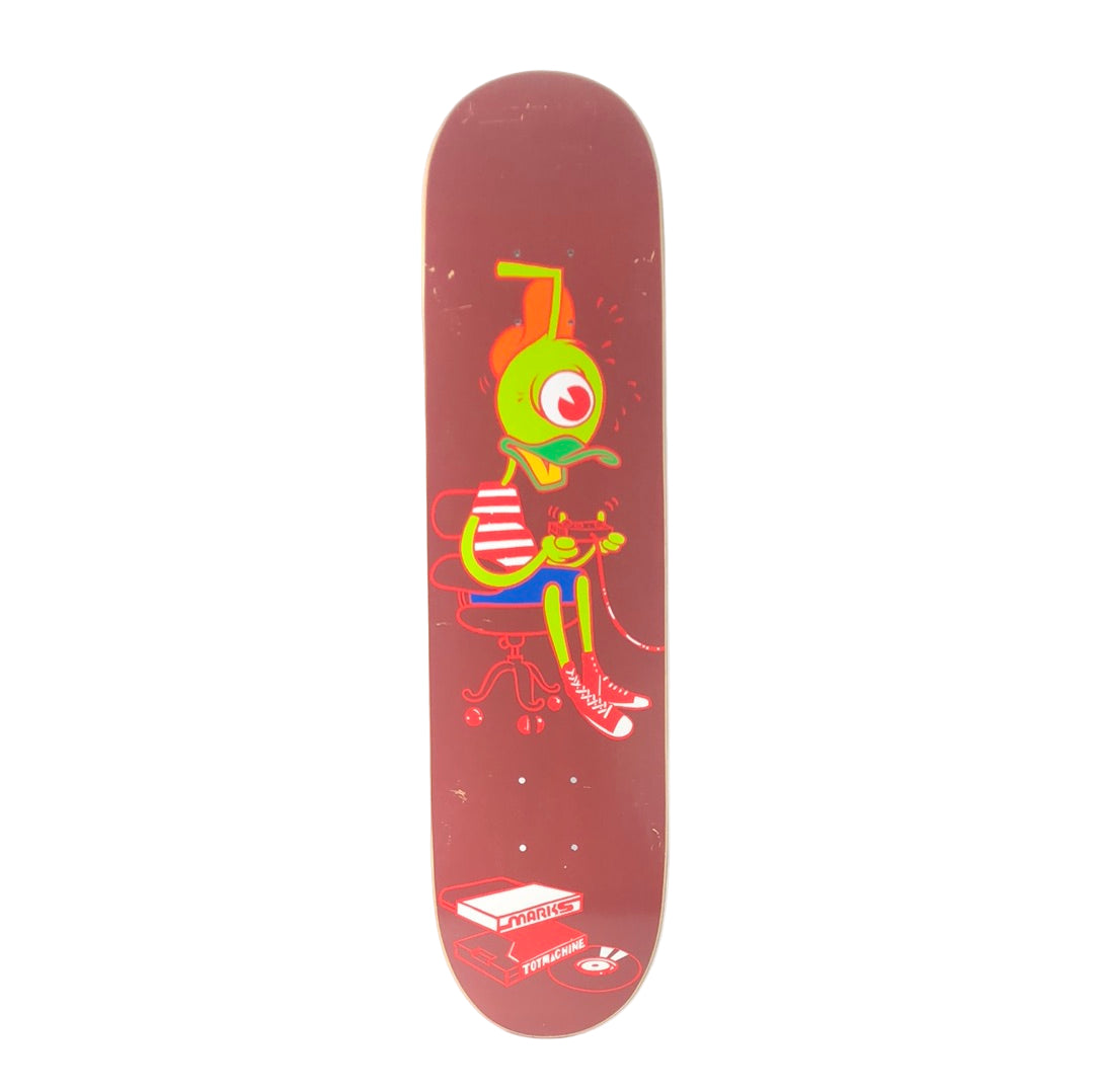 Toy Machine Billy Marks Gamer graphic Brown red Green White Multi Color Size 7.5" Vintage NOS Deck