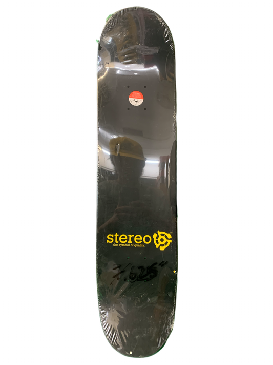 Stereo Sounds Gold Vinyl 7.625" Classic Skateboard Deck