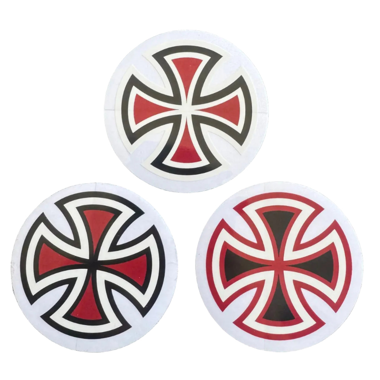 Independent Truck Co Iron Cross Black/White/Red/Clear 3" Assorted Sticker
