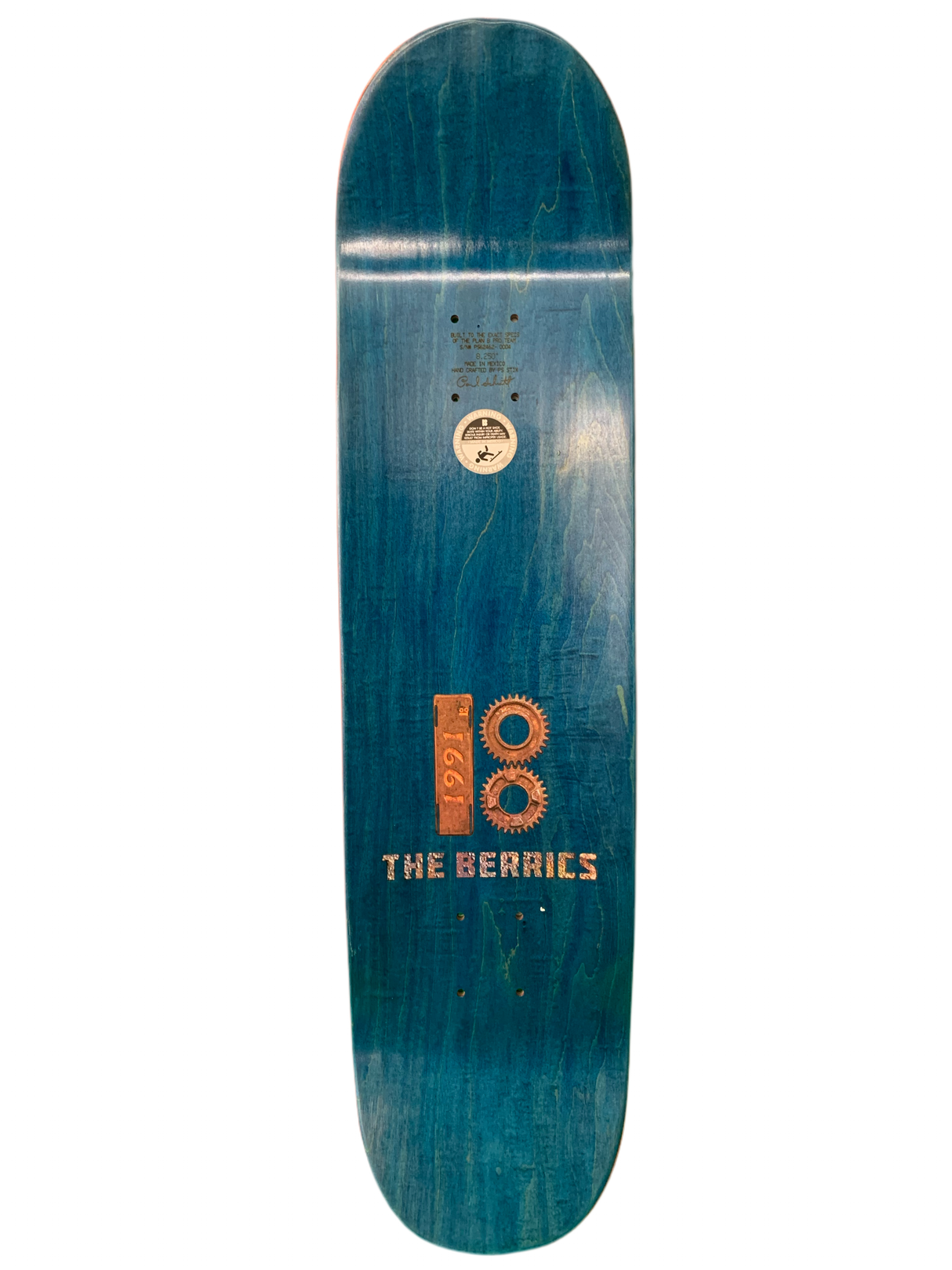 Plan B The Berrics Grinding Gears 8.25" Classic Skateboard Deck