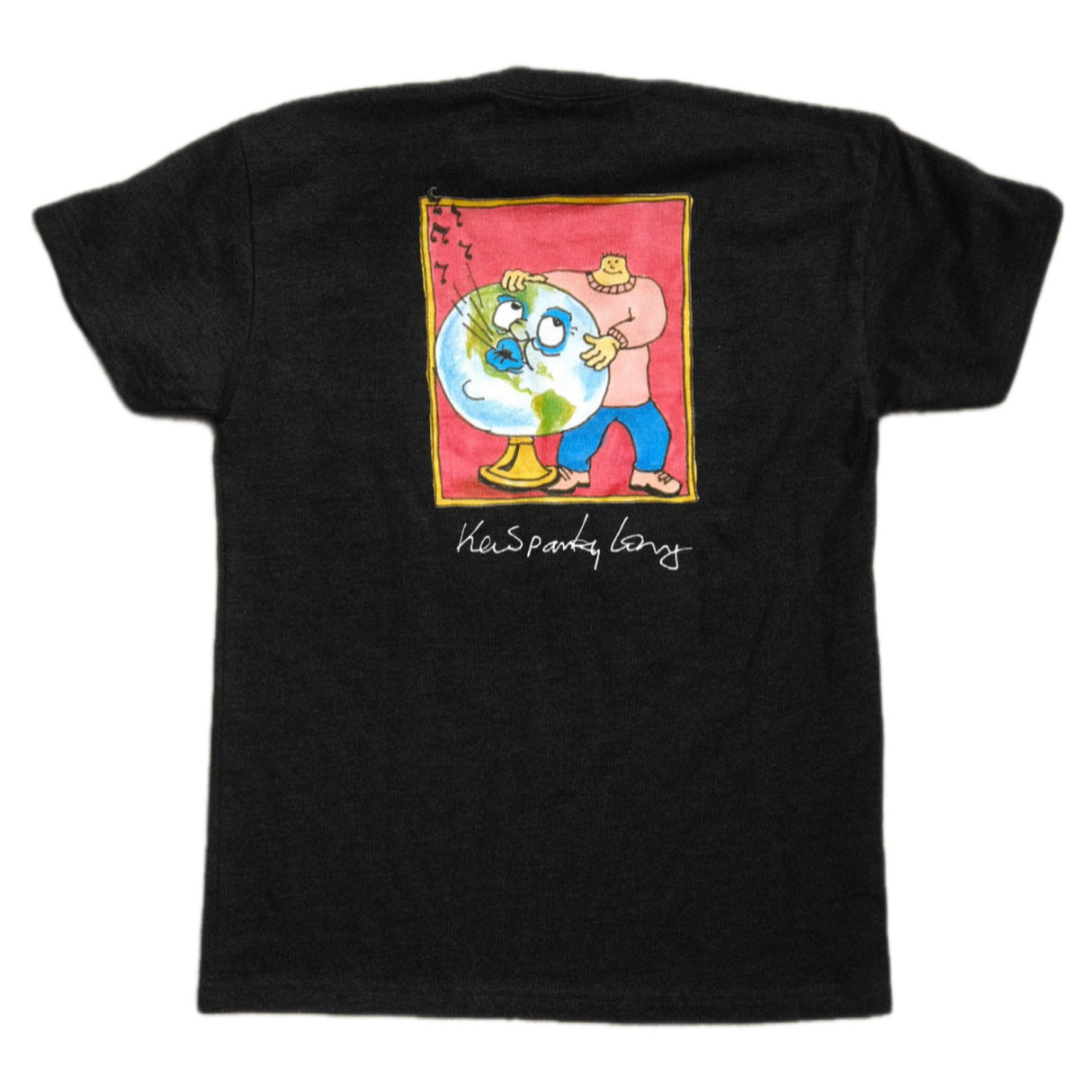 Long Beach Skate Co Postcard From Kevin "Spanky" Long Heather Graphite Black S/s Shirt