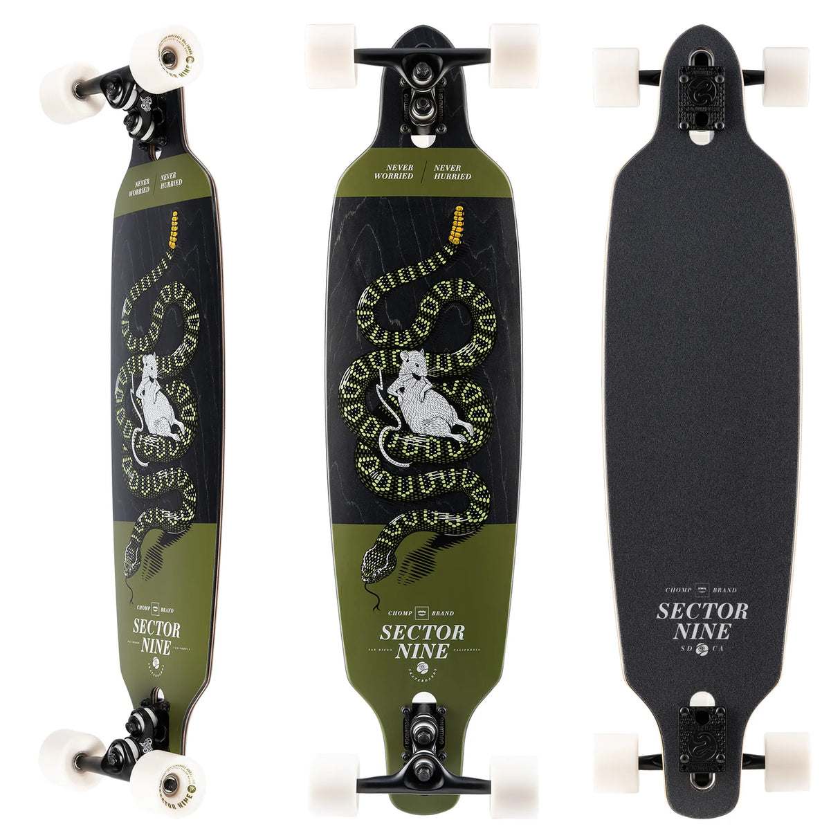 Sector Nine Fractal Rattler 36" X 9.0" Longboard Complete Skateboard