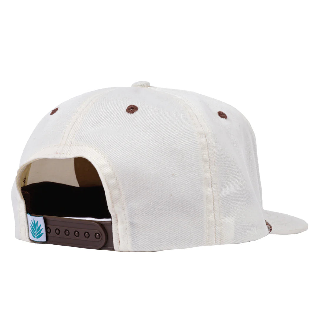 Sendero Western Show White 5 Panel Structured Snapback Hat