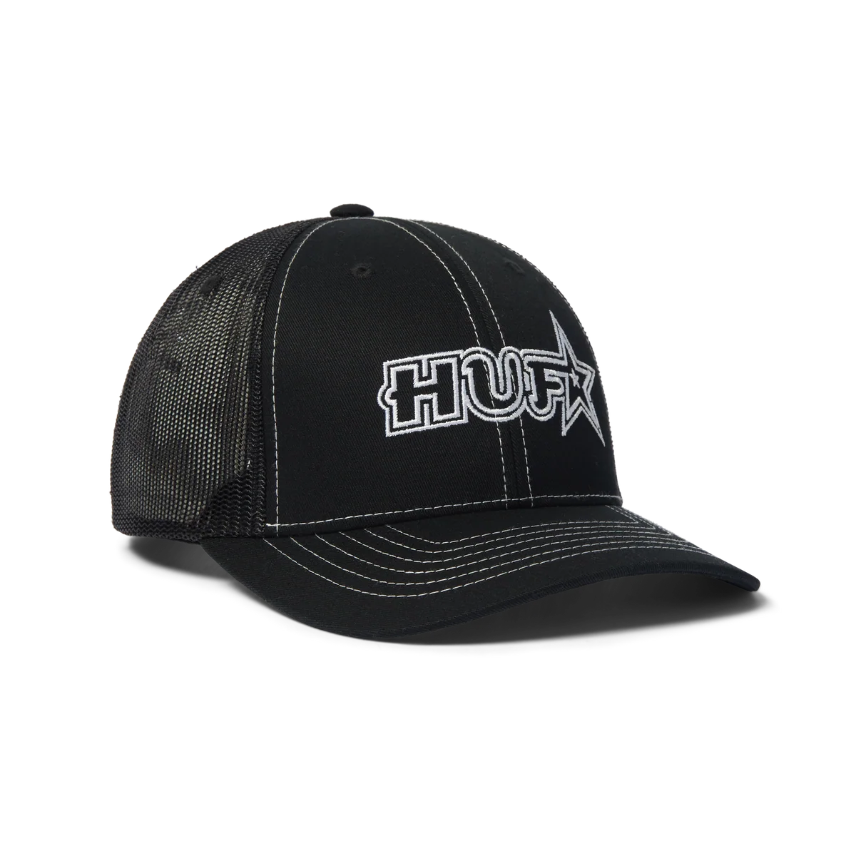 HUF Galaxy Black Trucker Hat
