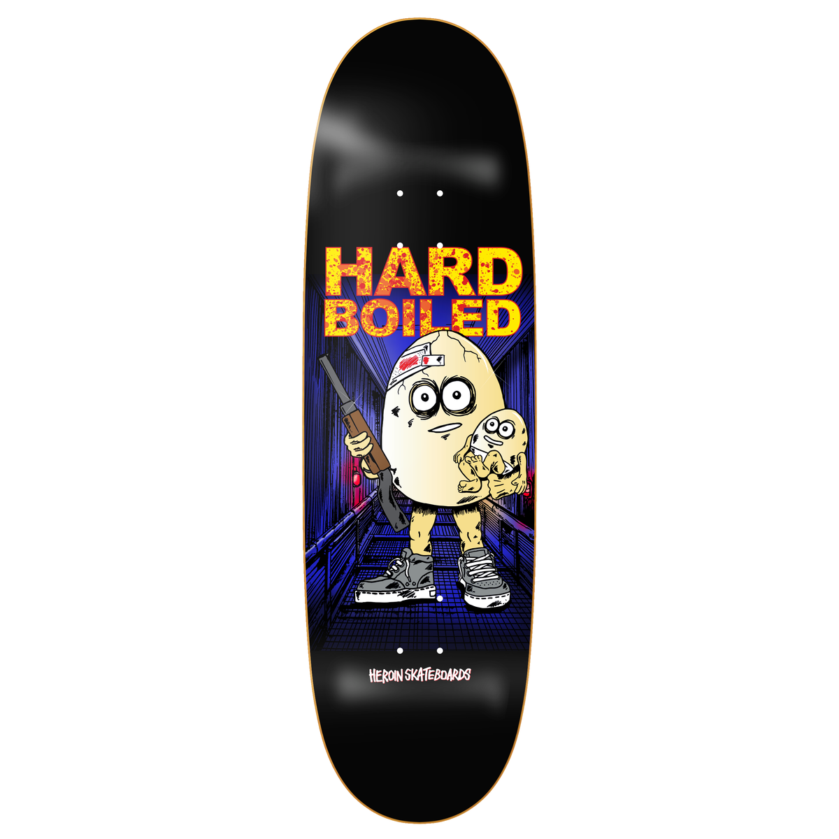 Heroin Skateboards Hard Boiled Egg 9.25" Skateboard Deck